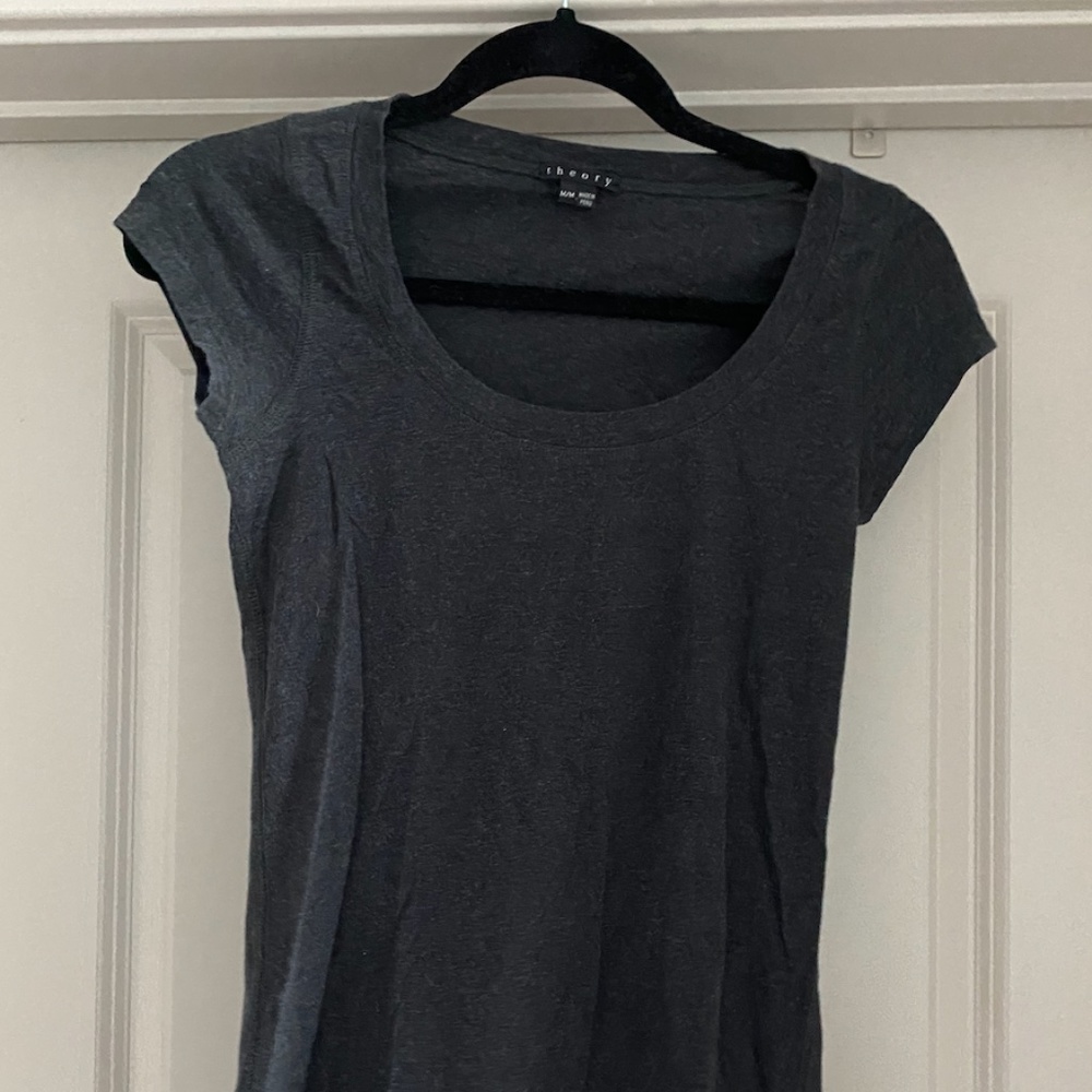 Grey scoop neck t-shirt - Theory